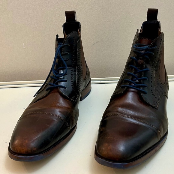 Stacy Adams Men's Rafferty Dressy Pointed Cap Toe Lace Up Brown Leather Sz 10.5 - Picture 2 of 10
